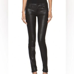 MOTHER The Looker Skinny in crackle black Size: 26